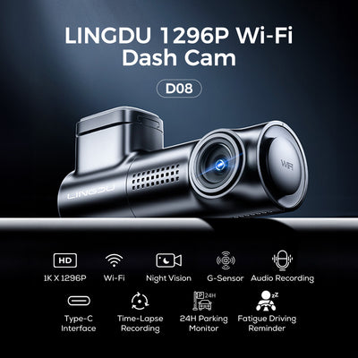 Lingdu D08 1296P Dash Cam