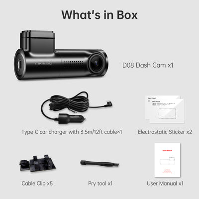 Lingdu D08 1296P Dash Cam