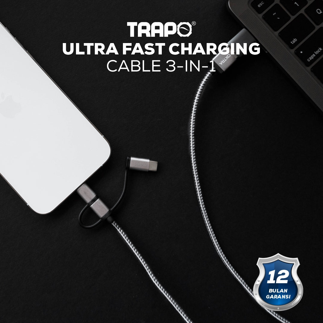 Trapo Ultra Fast Charging Cable 3-in-1