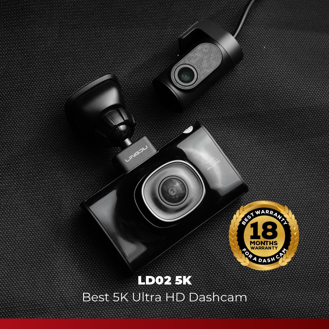 LINGDU LD02 Lite 4K Dash Cam Front and Rear, Car Dash Camera 5G WiFi G