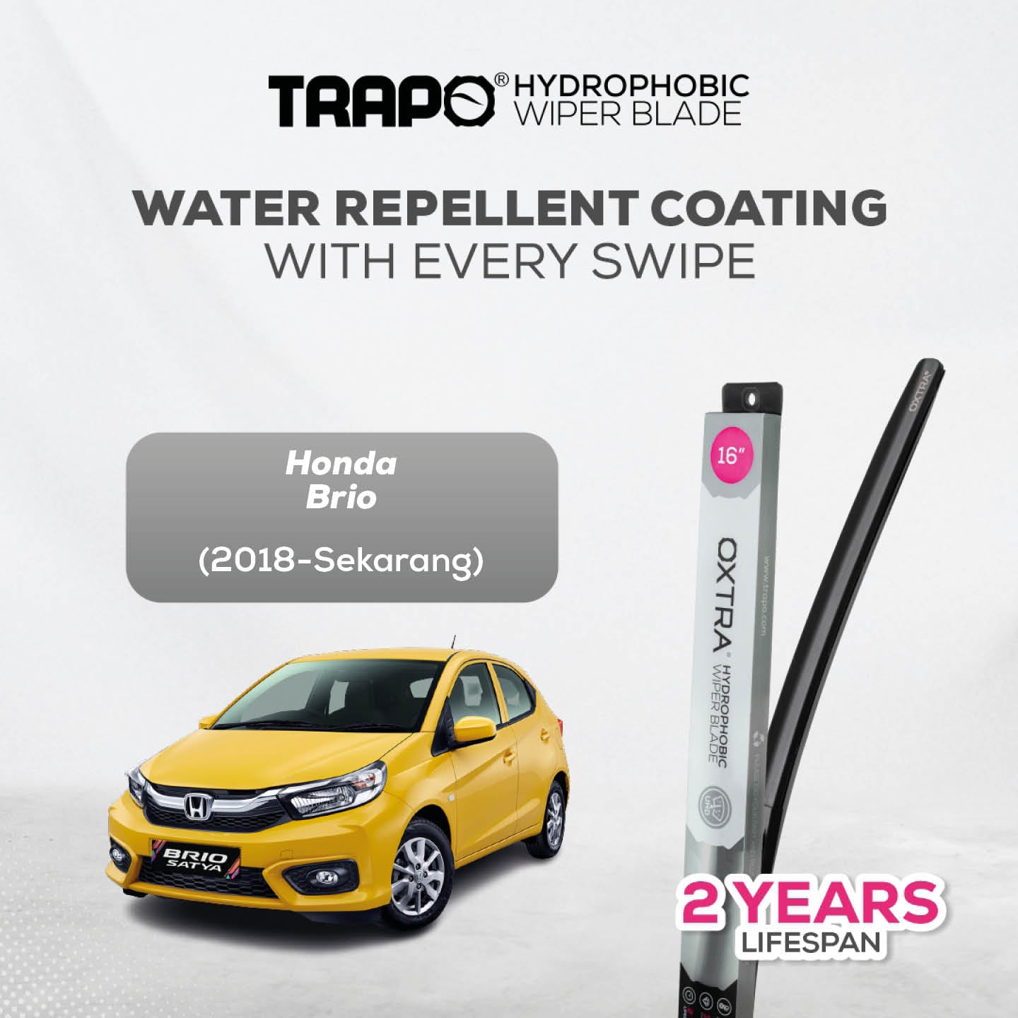 Trapo Hydrophobic Wiper Blade Honda Brio (2018-sekarang)