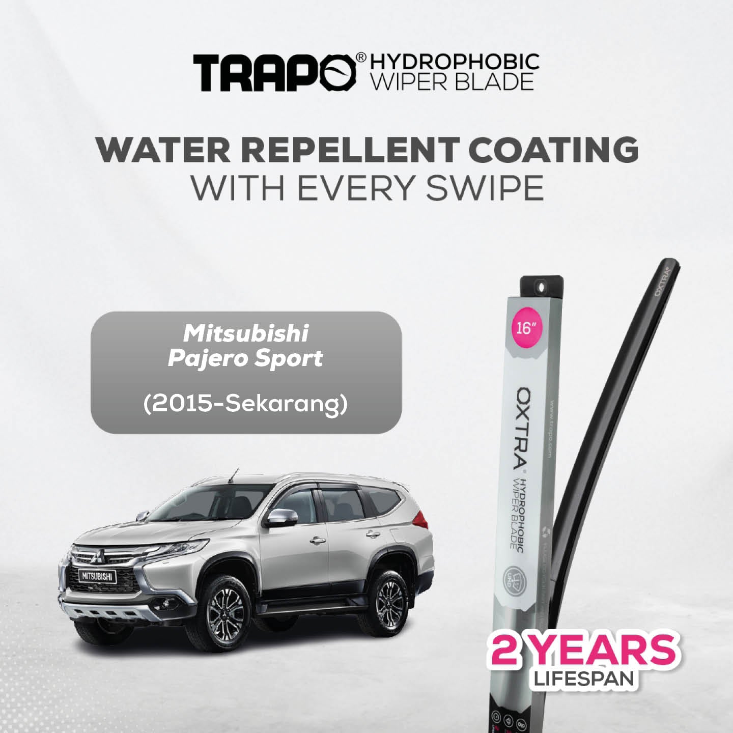 Trapo Hydrophobic Wiper Blade Mitsubishi Pajero Sport (2015-Sekarang)